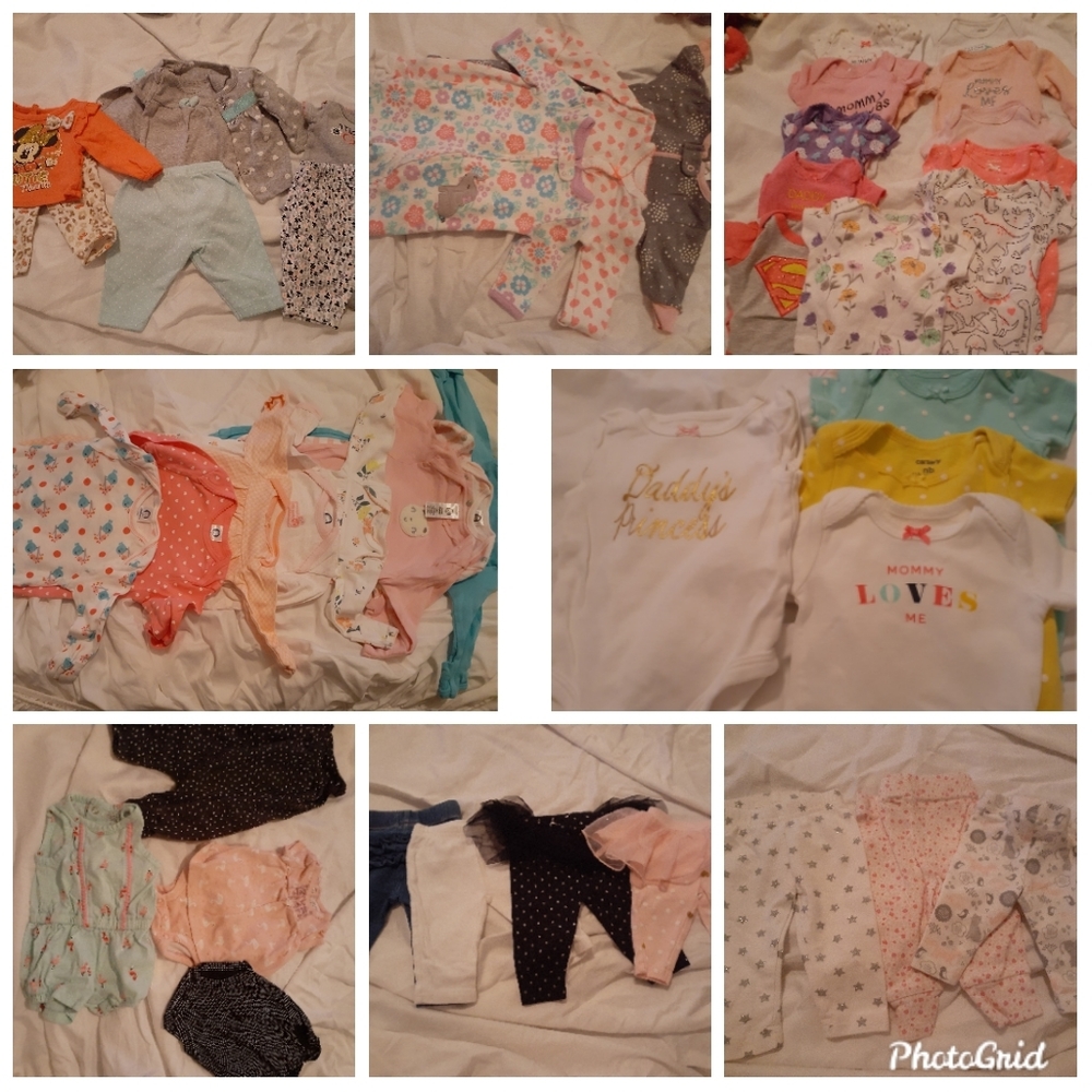 Girl newborn lot